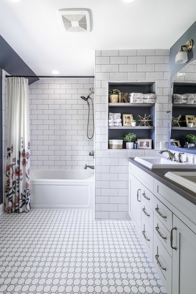 Vintage Bathroom Transformation with radiant floor heating