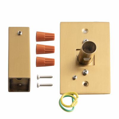 Wallplate Assy., gold, 4 1/2 x 2 11/16, 20mm tube (Tahoe 7, Gold)