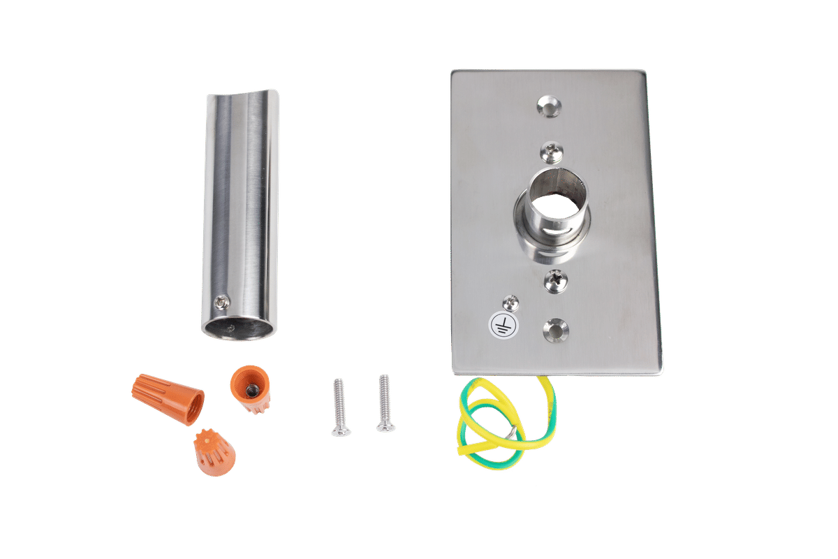 Wallplate Assy., Stainless, polished, 4 1/2 x 2 11/16 (Tahoe, Maple, London, Palma, Sydney, Maui, Grande, Malta, Ontario)