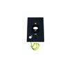 Wallplate, black, 4 1/2 x 2 11/16 (Tahoe 7, Grande 10, Grande 12, Maple 8)