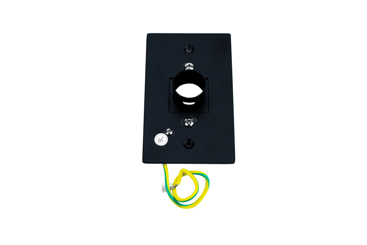 Wallplate, black, 4 1/2 x 2 11/16 (Tahoe 7, Grande 10, Grande 12, Maple 8)