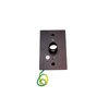 Wallplate, bronze, 4 1/2 x 2 11/16 (Huron, Bellagio)