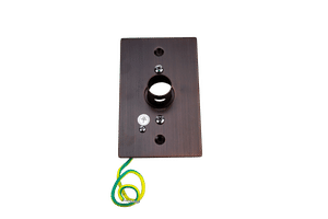 Wallplate, bronze, 4 1/2 x 2 11/16 (Huron, Bellagio)