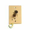 Wallplate, stainless, gold, 4 1/2 x 2 11/16 (Tahoe 7, Brushed Gold)