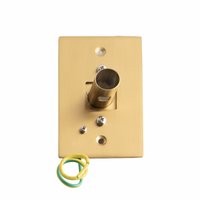 Insert, circular, gold, 20mm diameter
