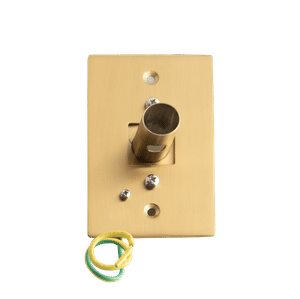 Wallplate, stainless, gold, 4 1/2 x 2 11/16 (Tahoe 7, Brushed Gold)