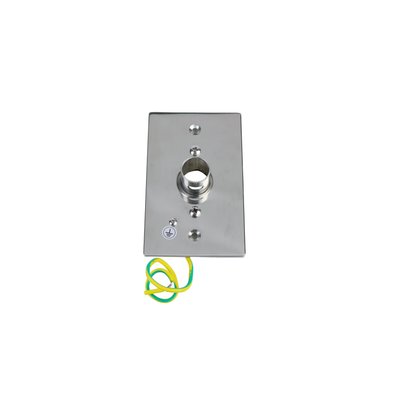 Wallplate, stainless, polished, 4 1/2 x 2 11/16 (Tahoe 6 and 7, Maple 8, London, Palma, Sydney, Maui, Grande 10 and 12)