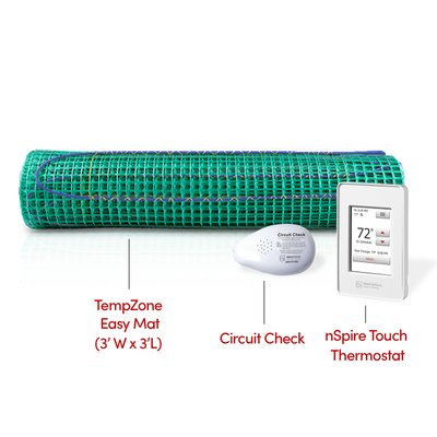 WarmlyYours Electric Floor Heating Kit for a Shower Entry Area