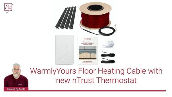 WarmlyYours Floor Heating Cable Kit with nTrust 2.0 Thermostat