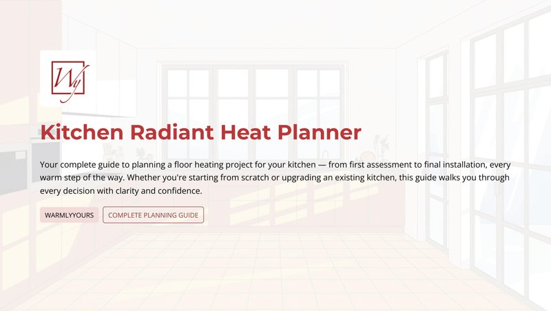 WarmlyYours Floor Heating Kitchen Planner (English)