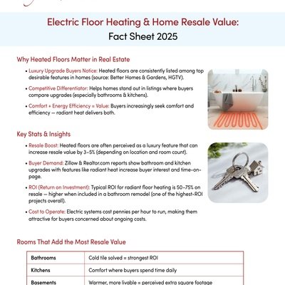 WarmlyYours Floor Heating Resale Value Fact Sheet (English)