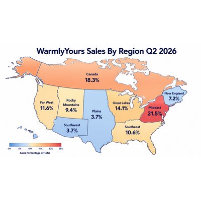WarmlyYours Q2 2026 Infographic Regional Sales