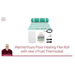 WarmlyYours TempZone Floor Heating Mat with new nTrust 2.0 Thermostat