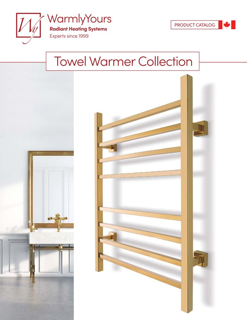 WarmlyYours Towel Warmer Catalog Canada (English)