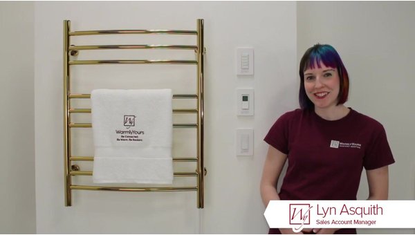 WarmlyYours Towel Warmer Overview - Gold Polished