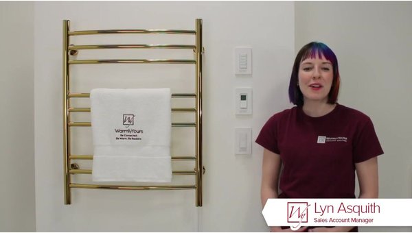 WarmlyYours Towel Warmer Overview - Gold Polished