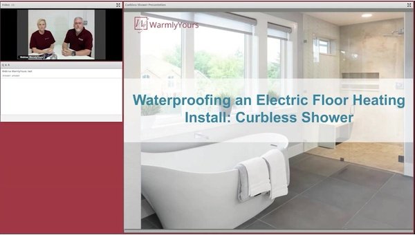Waterproofing an Electric Floor Heating Install - Curbless Shower