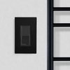Wi-Fi Hardwired Switch Black with Black Wall plate lifestyle