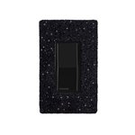 Hardwired Wifi Switch with Midnight Austrian Crystals on Black