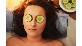 Woman enjoying luxury spa