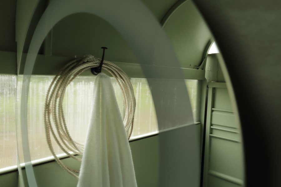 You Can't Turn That into a House - Horse Trailer with LED Mirror closeup