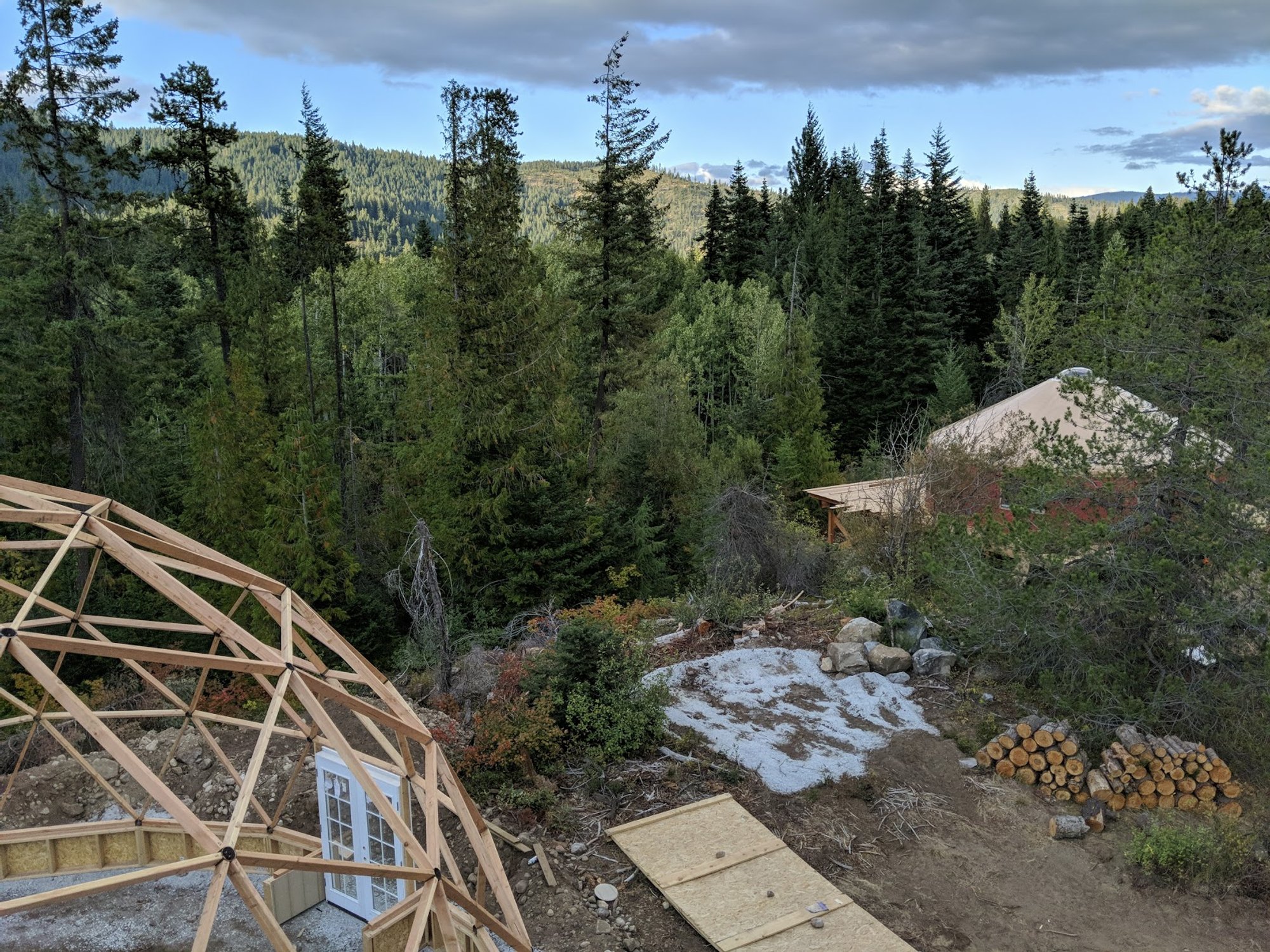 Yurt floor heating project building phase