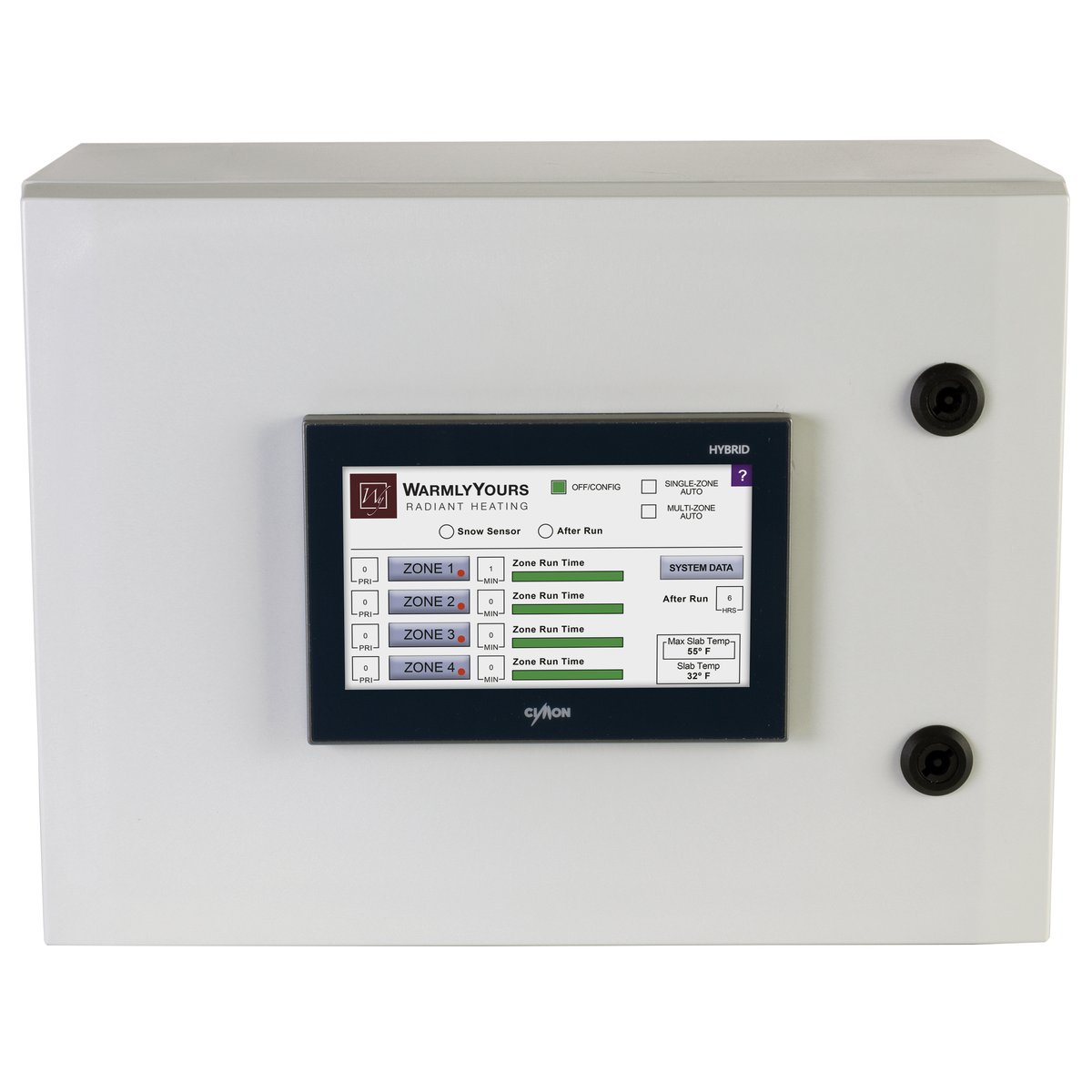 ZoneBraker Touchscreen Multi-Zone Snow Melting Controller Front