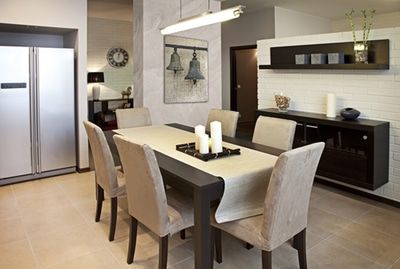 Add Warmth in More Ways Than One to Family Dining Room
