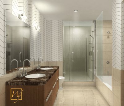 A KC bathroom radiates comfort with in-floor heat.png