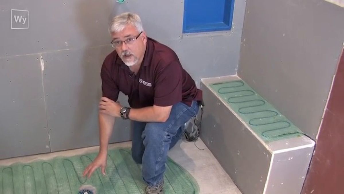 Floating Shower Bench Installed Correctly? - Ceramic Tile Advice
