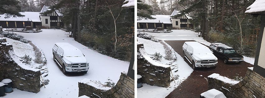 Facebook Cover Post Snow Melting Before and After Photo