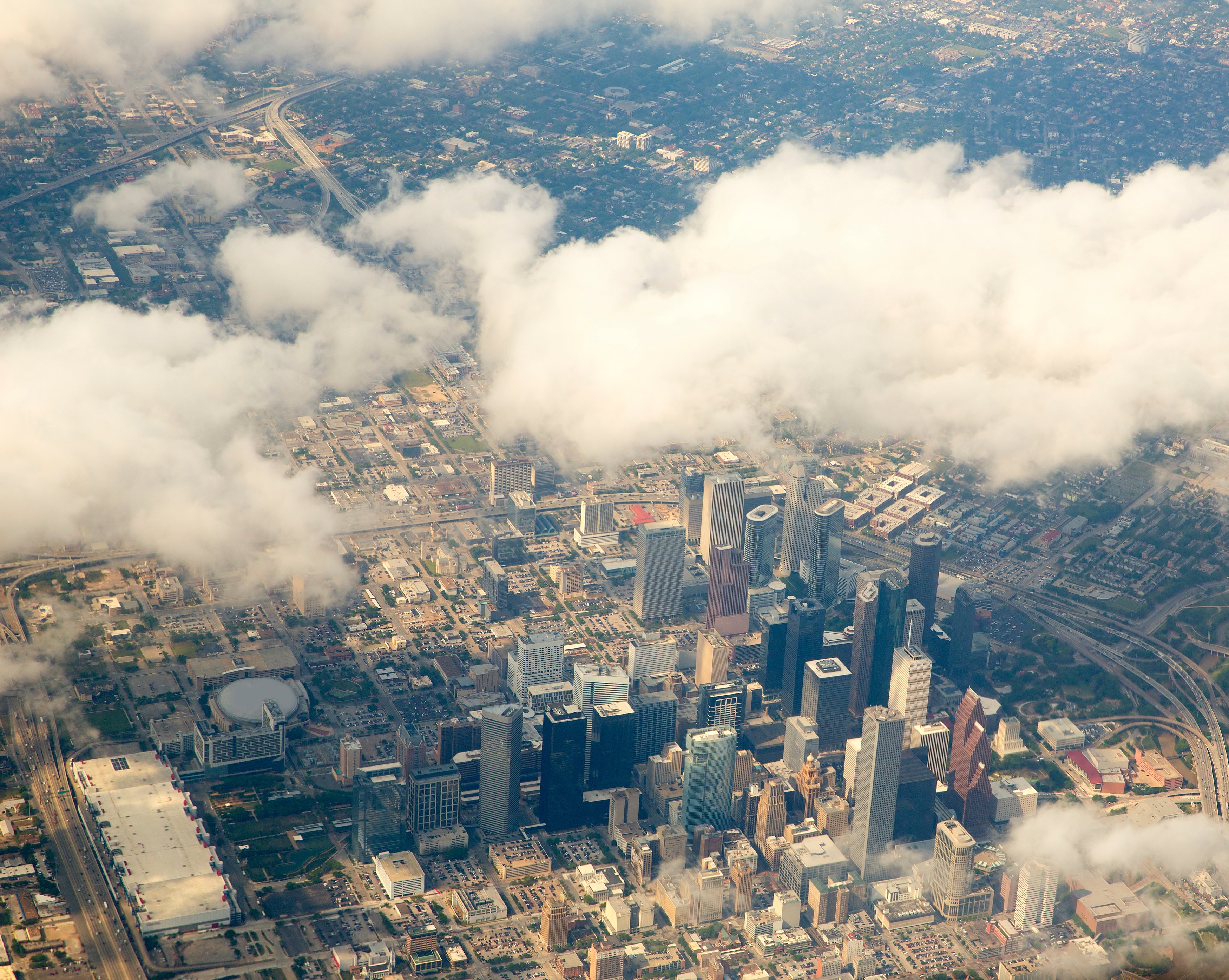 Houston Skyline - Aerial View