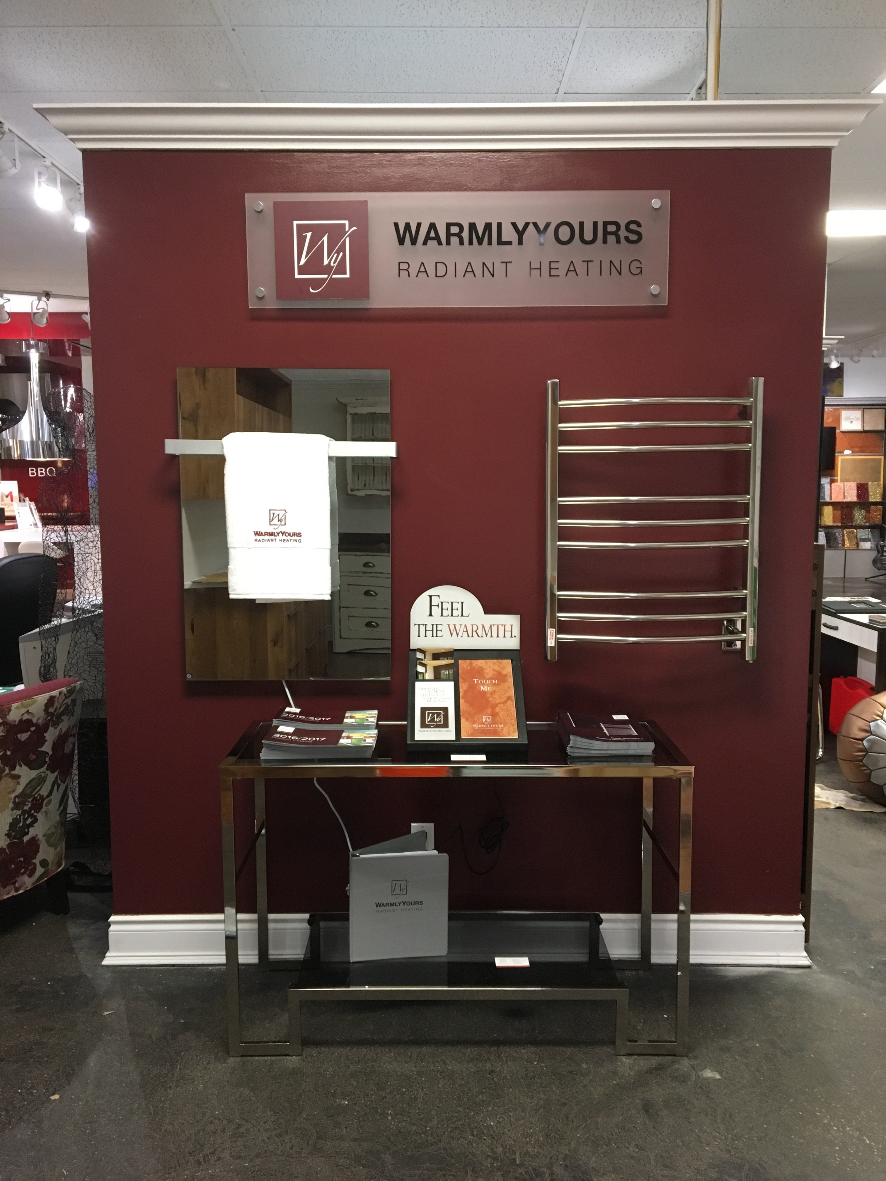WarmlyYours display at the SOFA Marketplace in Ontario Canada