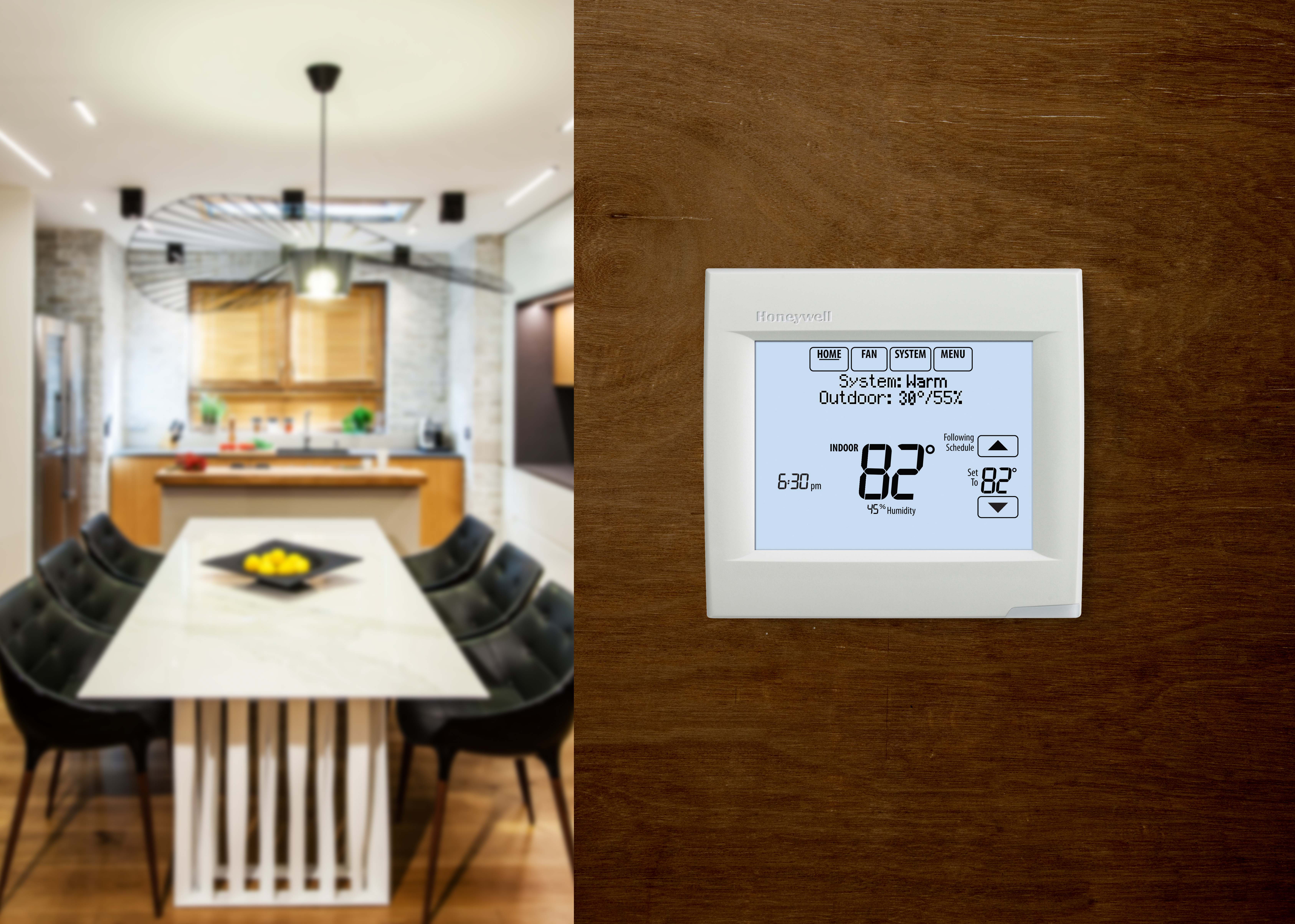 WarmlyYours's newest smart thermostat, the Honeywell Wi-Fi VisionPRO 8000