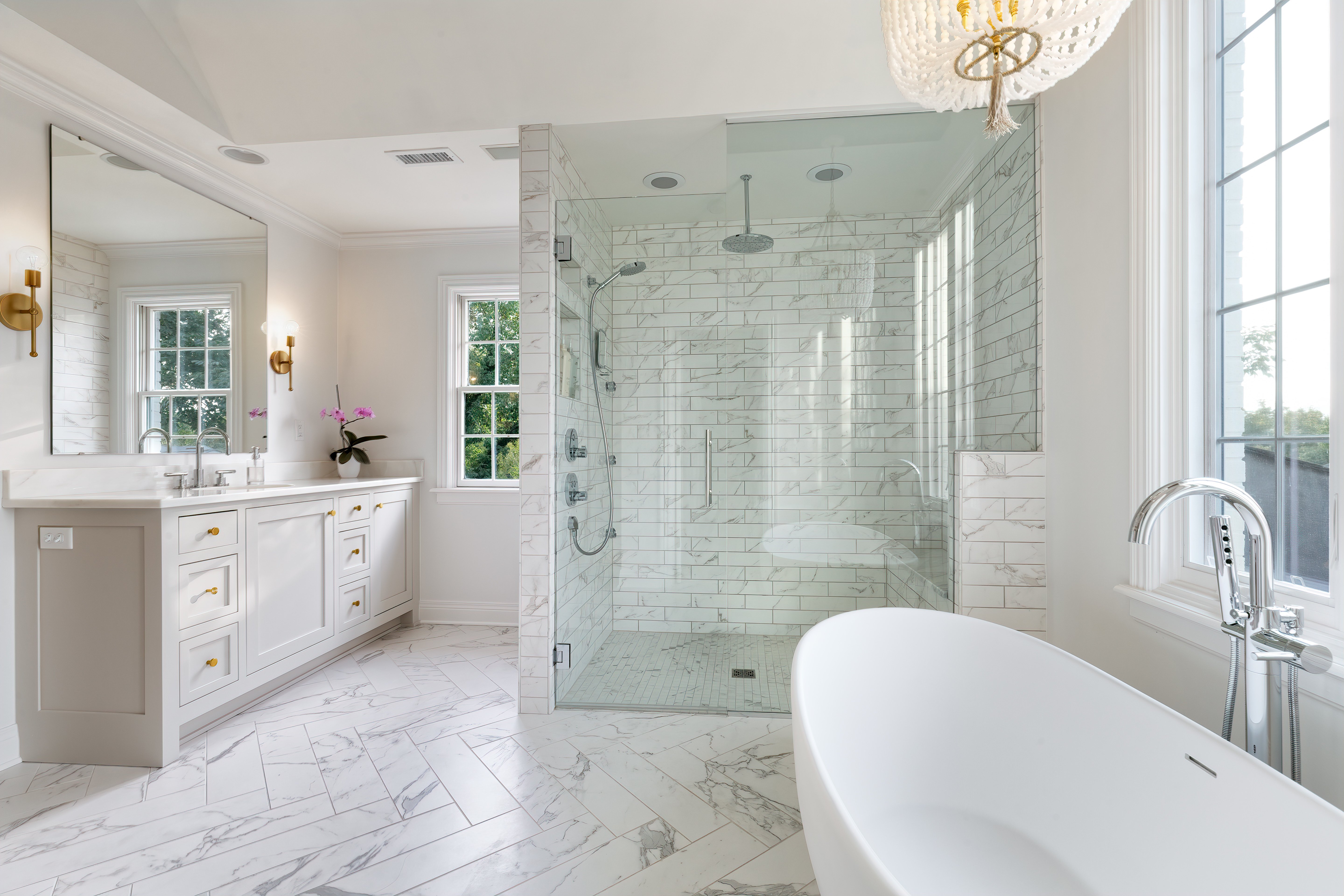 After shots for bathroom master remodel