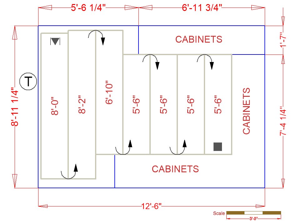Home Office Floor Plan with Environ Flex Roll