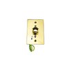 Wallplate, stainless, gold, 4 1/2 x 2 11/16 (Tahoe 7, Gold)