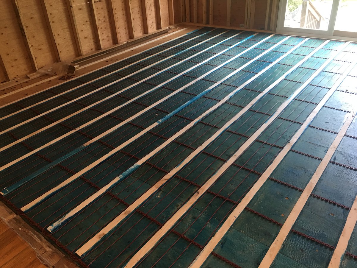 Install Electric Radiant Floor Heating, How To Install Electric Radiant Floor Heating Under Hardwood