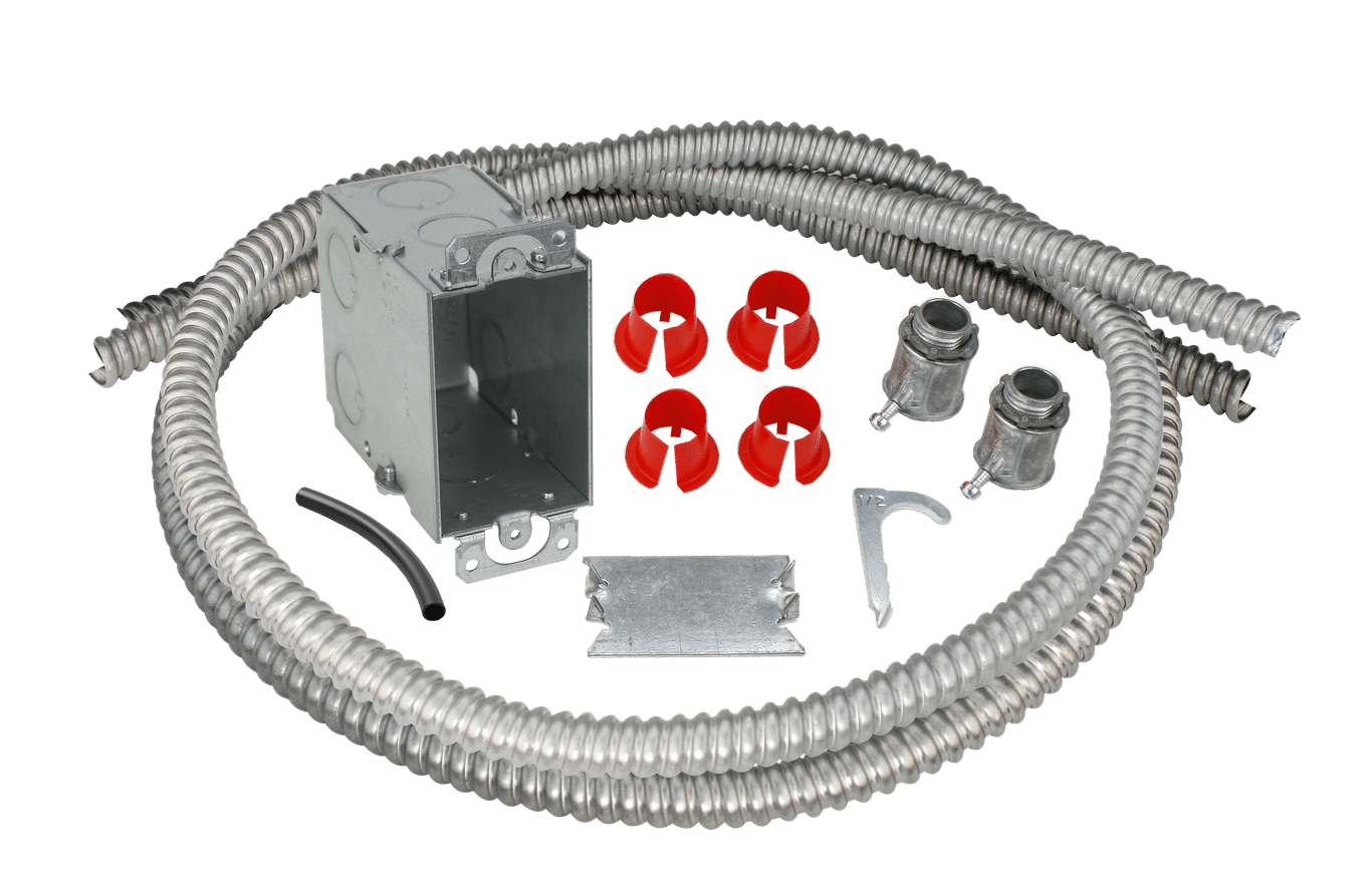 Electrical Rough-in Kit Single Gang Box with Double Conduits