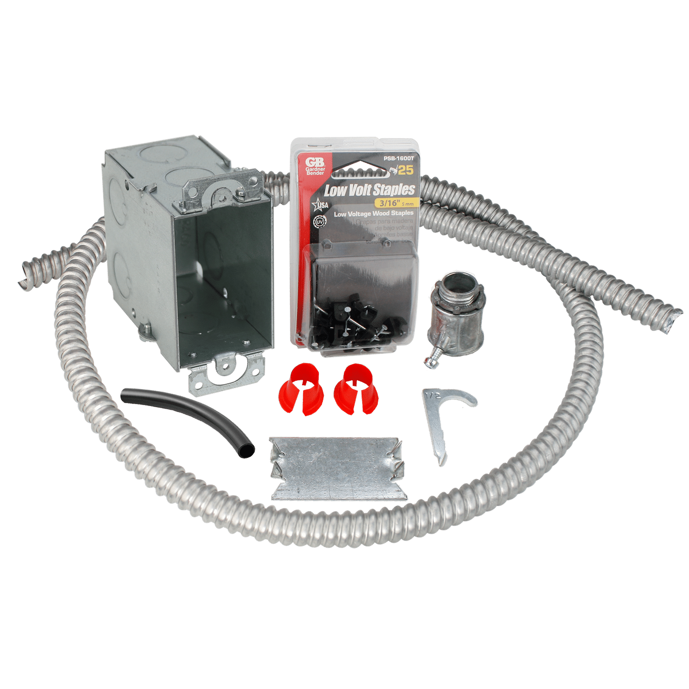 Electrical Rough-in Kit Single Gang Box with Single Conduit