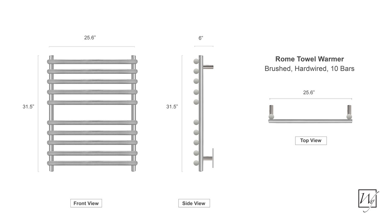 Rome towel warmer dimensions-im9776-070720