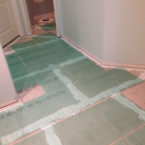 To test out WarmlyYours' in-floor heating for himself, Kory Nelson installed a TempZone system in his own bathroom