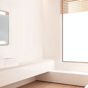 LAVA Light radiant panel in a luxury bathroom