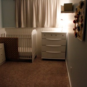 radiant floor heating in a baby's nursery