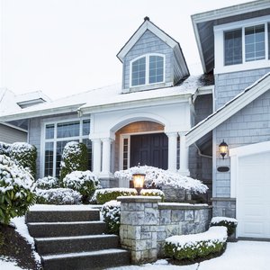 Covered entrances will protect your guests from winter weather while they wait.
