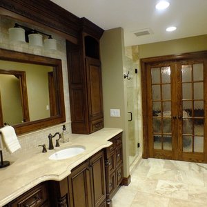 Luxury designer Master Bath Suite with radiant floor heating