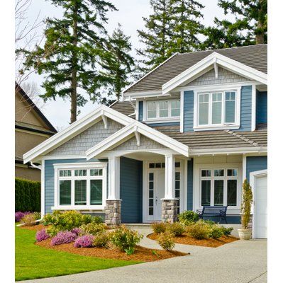 Home with low-maintenance siding