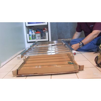 Making a towel warmer mounting template
