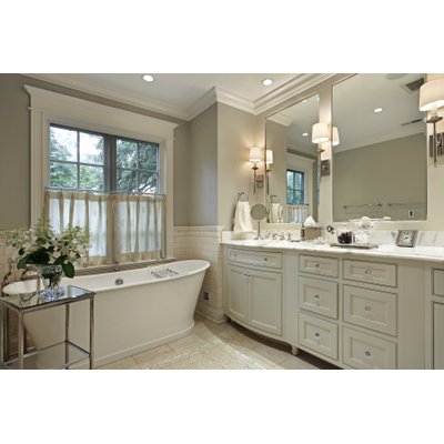 Master Bathroom Lifestyle Stock Photo