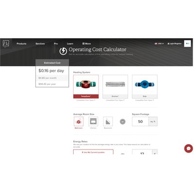 Operating Cost Calculator example